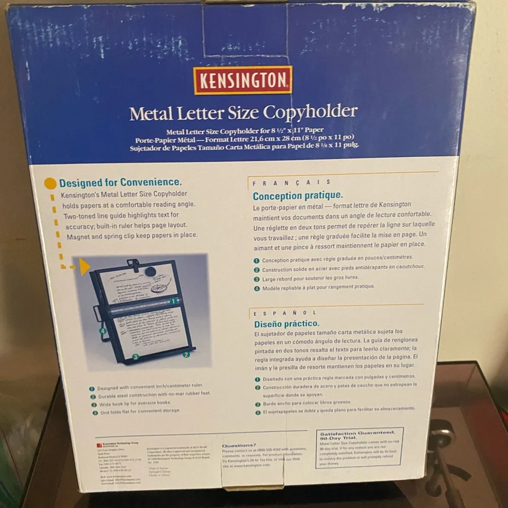 NEW Kensington letter size copy holder model S7062046B